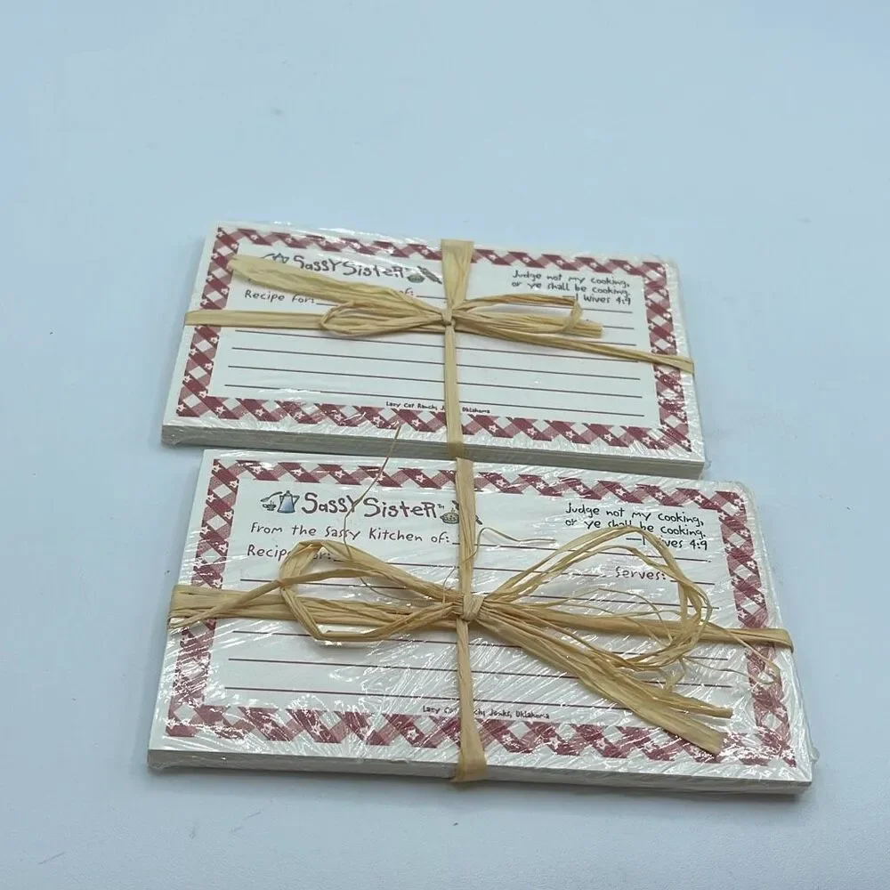 Vintage Recipe card new in package